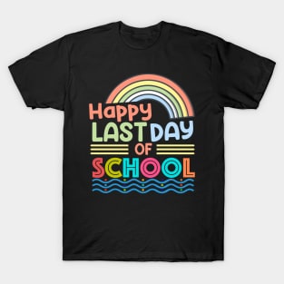 Happy Last Day Of School Kids Teacher Student Graduation T-Shirt